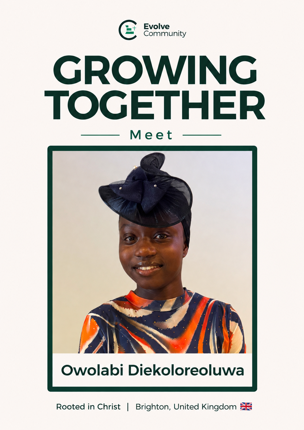 Owolabi Diekoloreoluwa, Member of The Evolve Community