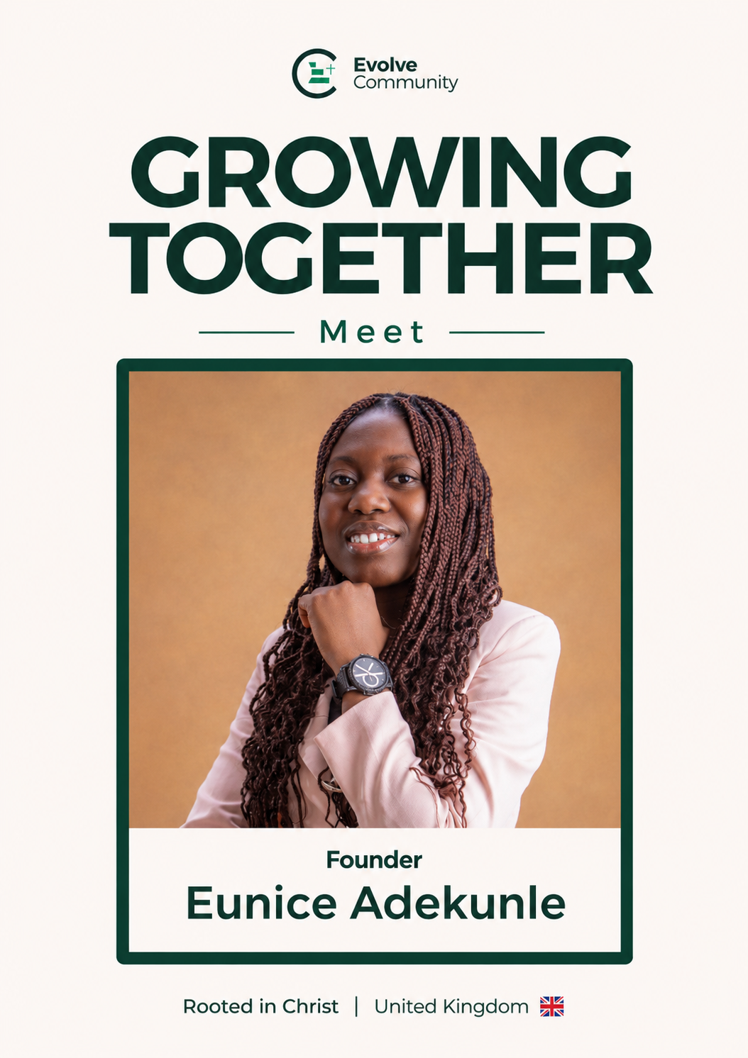Eunice Adekunle, Founder of The Evolve Community