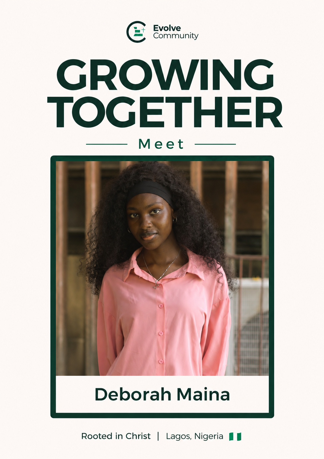 Deborah Maina, Member of The Evolve Community
