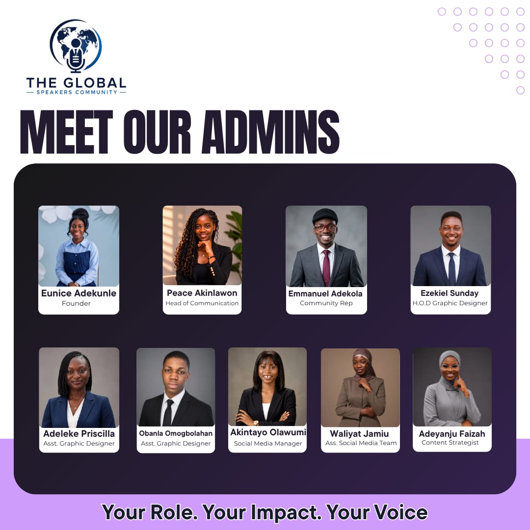 Meet the admins of The Global Speakers Community