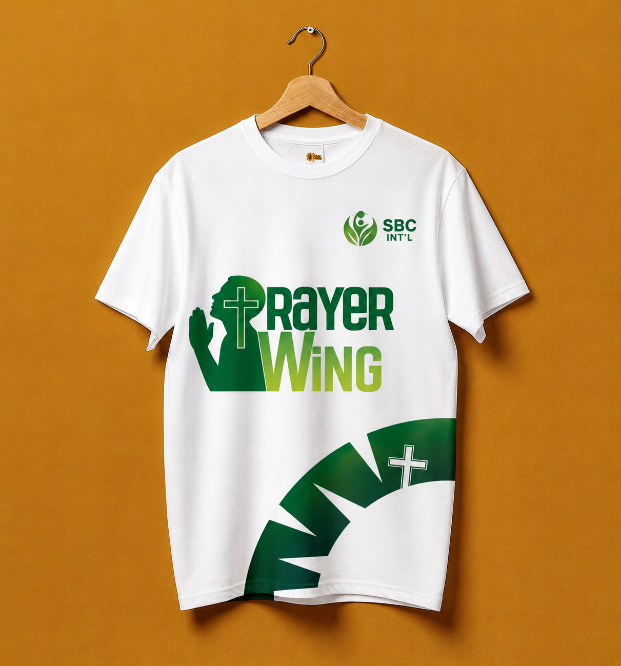 SBC Int'l Prayer Wing white branded t-shirt